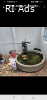 Oval crafted concrete Sicilia water feature pond